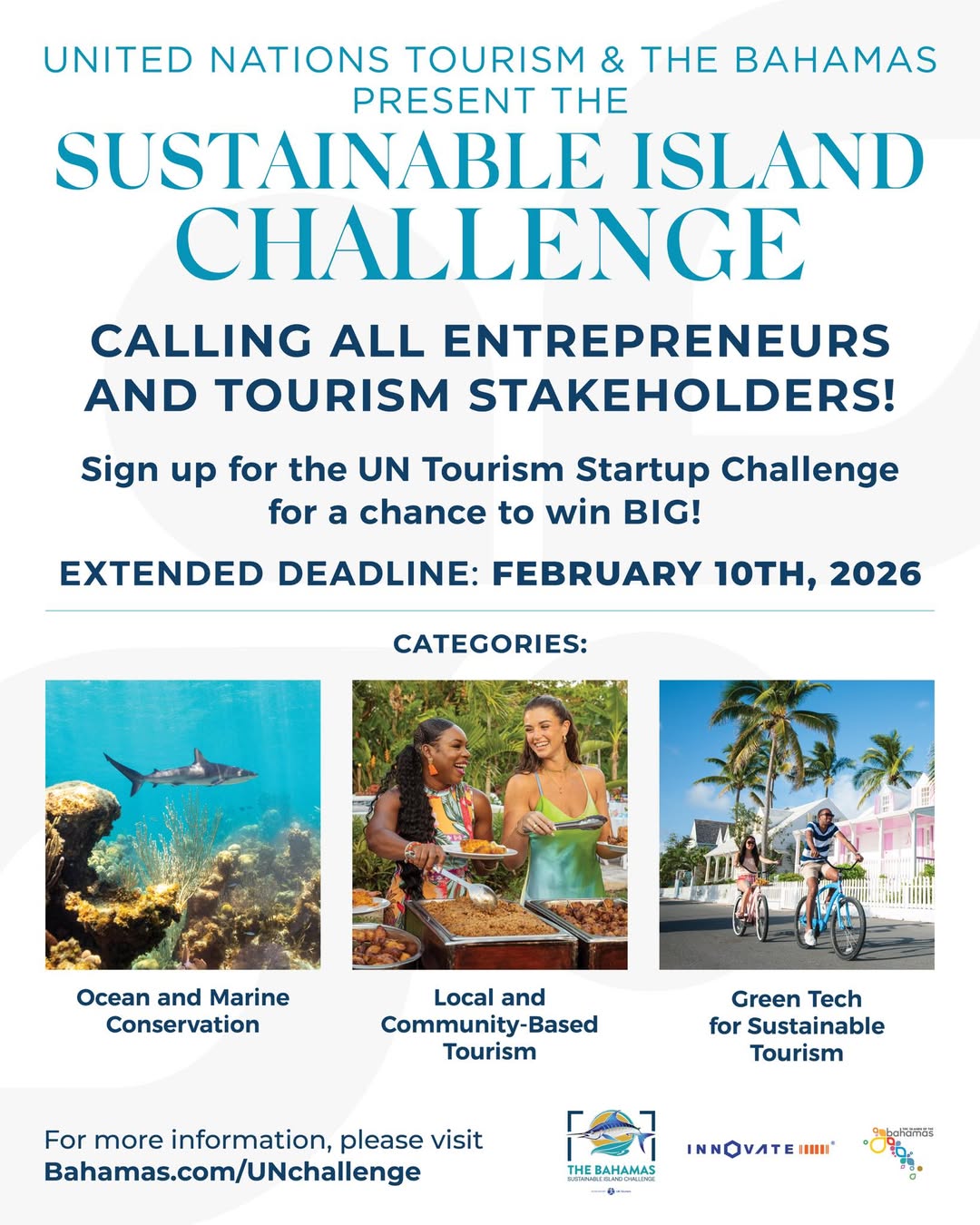 UN Tourism Bahamas Sustainable Island Challenge&nbsp;2026